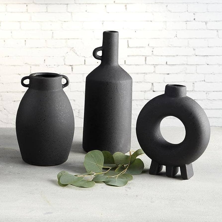 Vaso Geométrico Matte Black